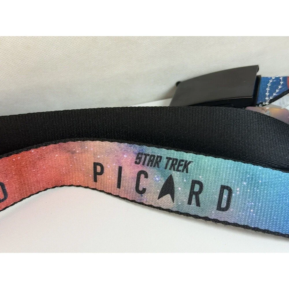 Buckle Down- STAR TREK PICARD Title Logo Galaxy/Black Belt New